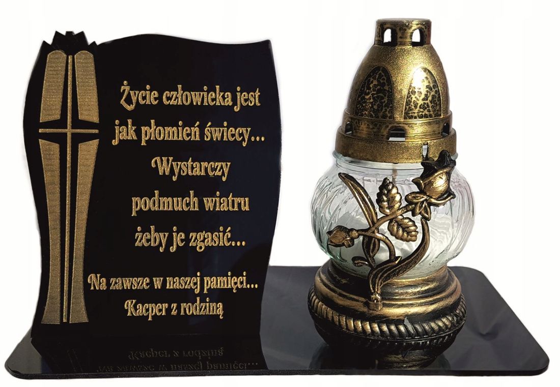 statuetka na znicz GRAWER, statuetka na grób, 25cm ERLI.pl