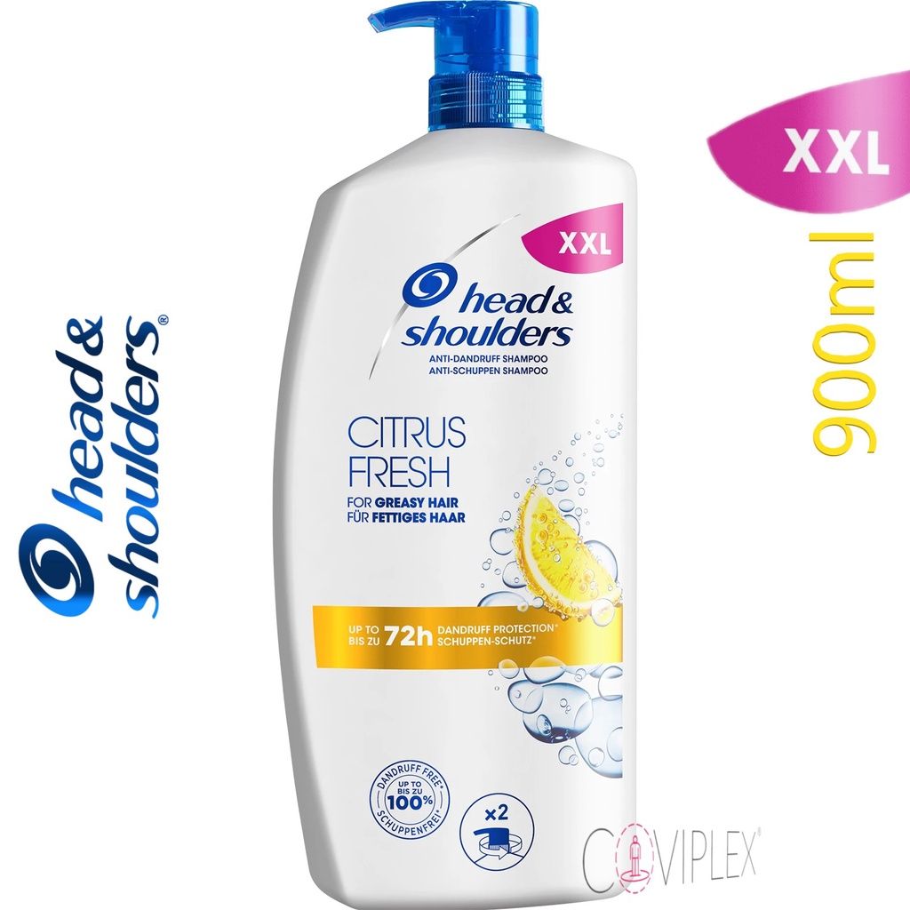 Head & Shoulders XXL Citrus Fresh Szampon przeciwłupieżowy 900 ml ERLI.pl