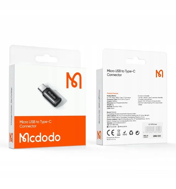 mcdodo-adapter-przejsciowka-micro-usb-usb-c-3a-stan-nowy