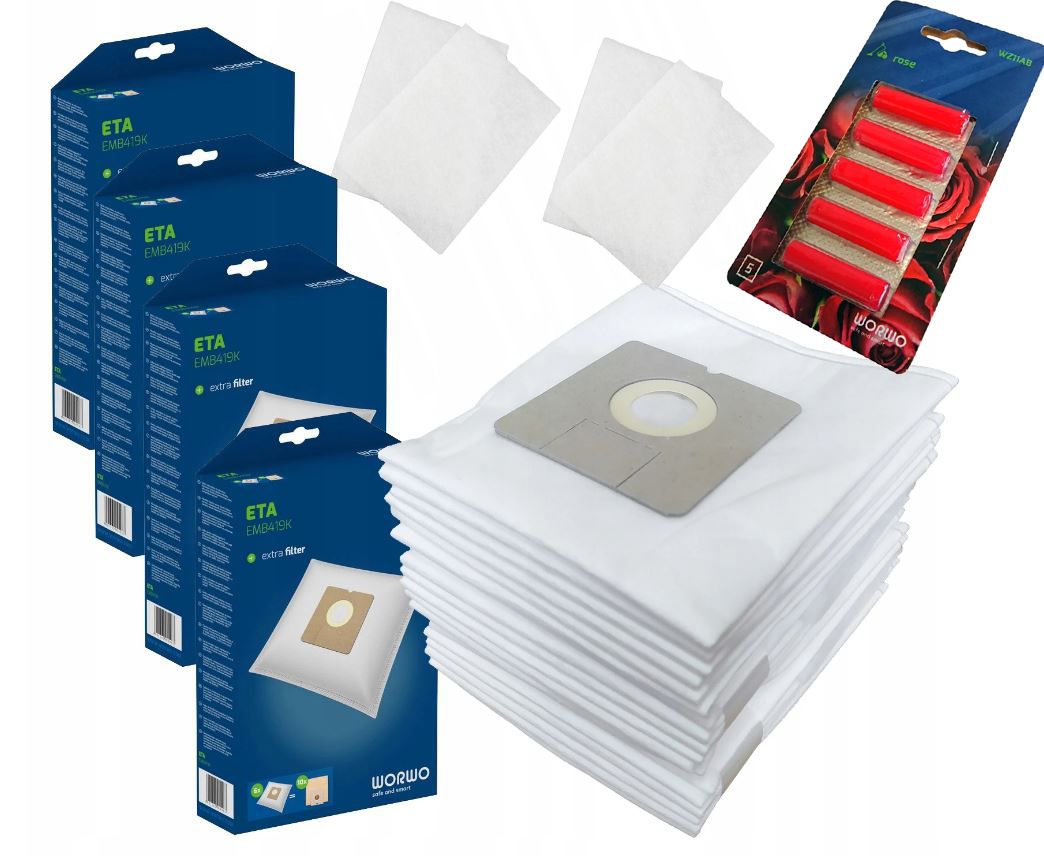 Sencor SVC 45/52 – 3 Sacchetti In Microfibra Per Aspirapolvere, Accessori E Ricambi Originali