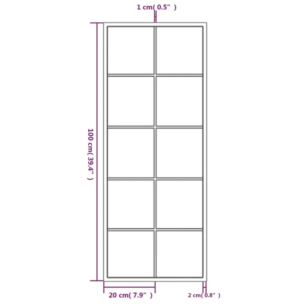 lustro-scienne-czarne-100-x-40-cm-metal-stan-nowy