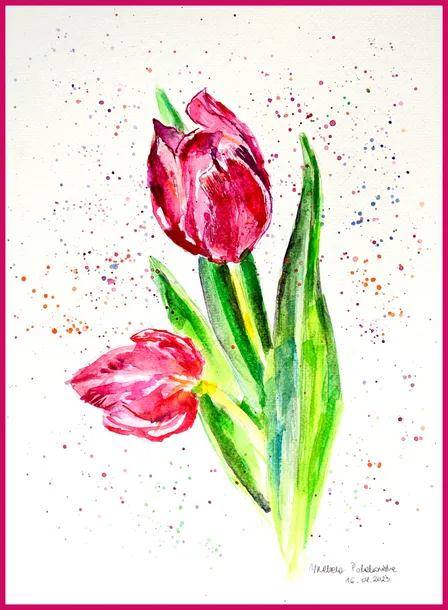 tulipany-akwarela-oryginalna
