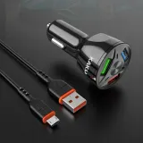 ladowarka-samochodowa-20w-3xusb-kabel-micro-usb-zlacza-usb