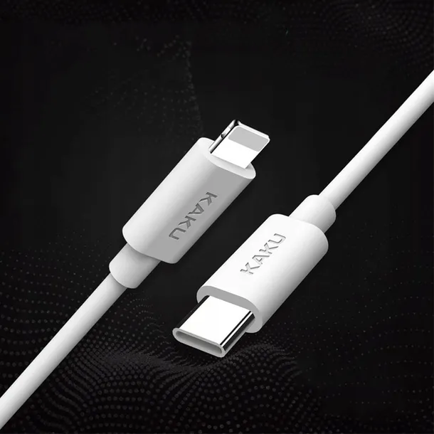 kaku-kabel-usb-c-lightning-do-iphone-pd-18w-1m-kolor-bialy