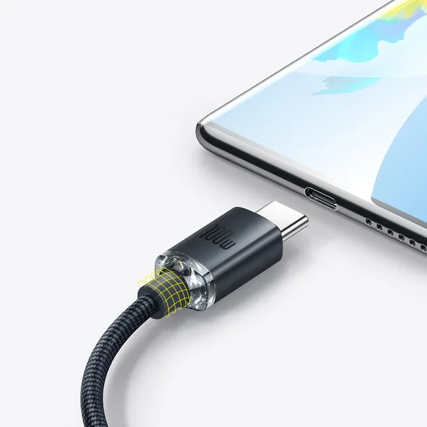 baseus-crystal-shine-kabel-usb-typ-a-typ-c-100w-stan-nowy-kolor-czarny