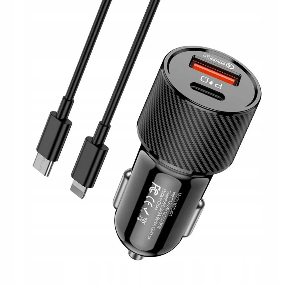 ladowarka-samochodowa-usb-usb-c-kabel-pd-iphone