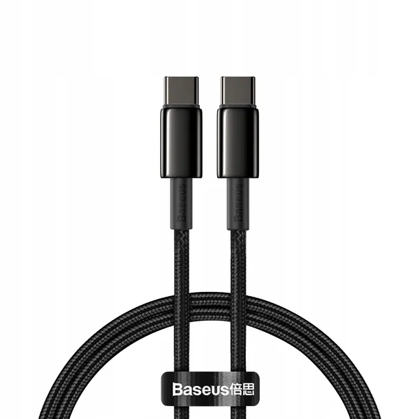 kabel-baseus-usb-c-do-usb-c-1m-100w-czarny-stan-nowy-kolor-czarny
