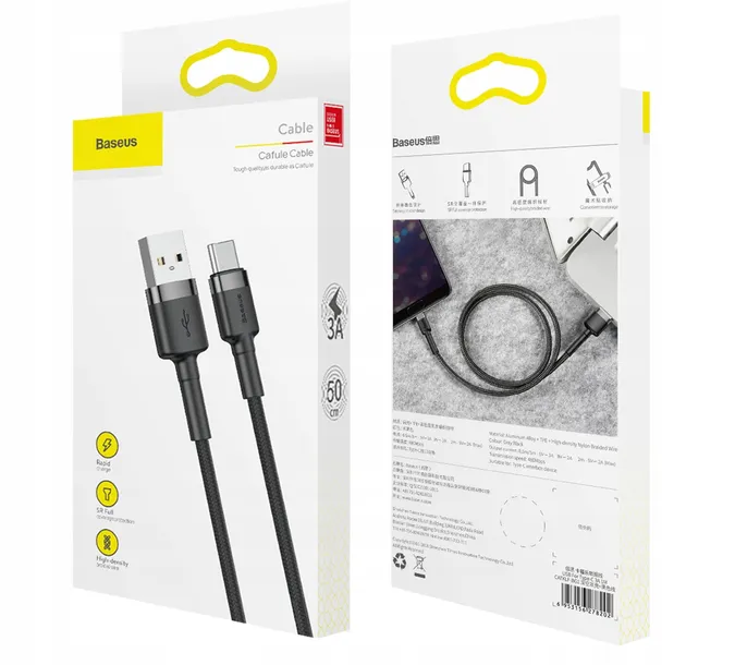 kabel-usb-do-usb-c-baseus-cafule-3a-0-5m-szaro-czarny-stan-nowy-waga-z-opakowaniem-0-2-kg