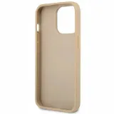 guess-saffiano-triangle-logo-case-etui-iphone-14-stan-nowy-kolor-bezowy