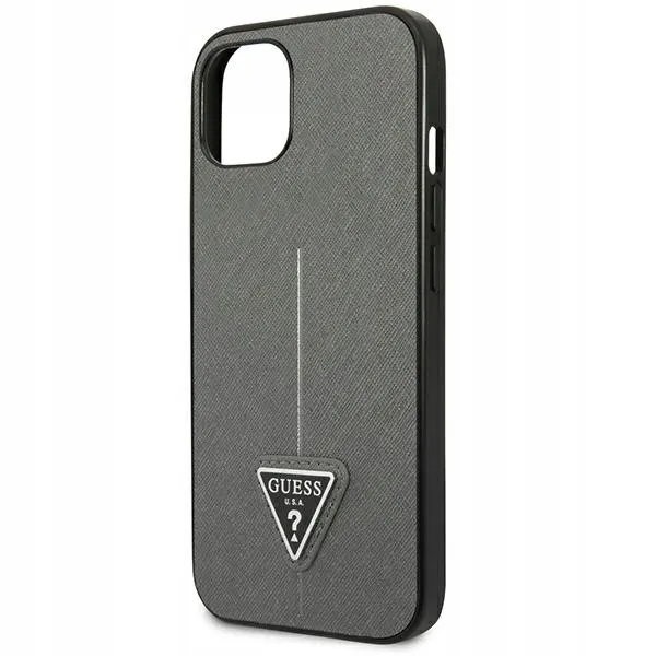 guess-saffiano-triangle-logo-case-etui-iphone-14-stan-nowy-przeznaczenie-apple