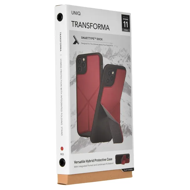 uniq-etui-transforma-iphone-11-pro-czerwony-red-rozszerzenie-podstawka