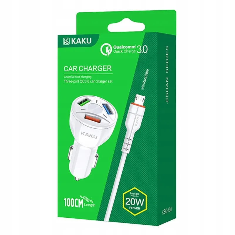 ladowarka-samochodowa-20w-3xusb-kabel-micro-usb-stan-nowy