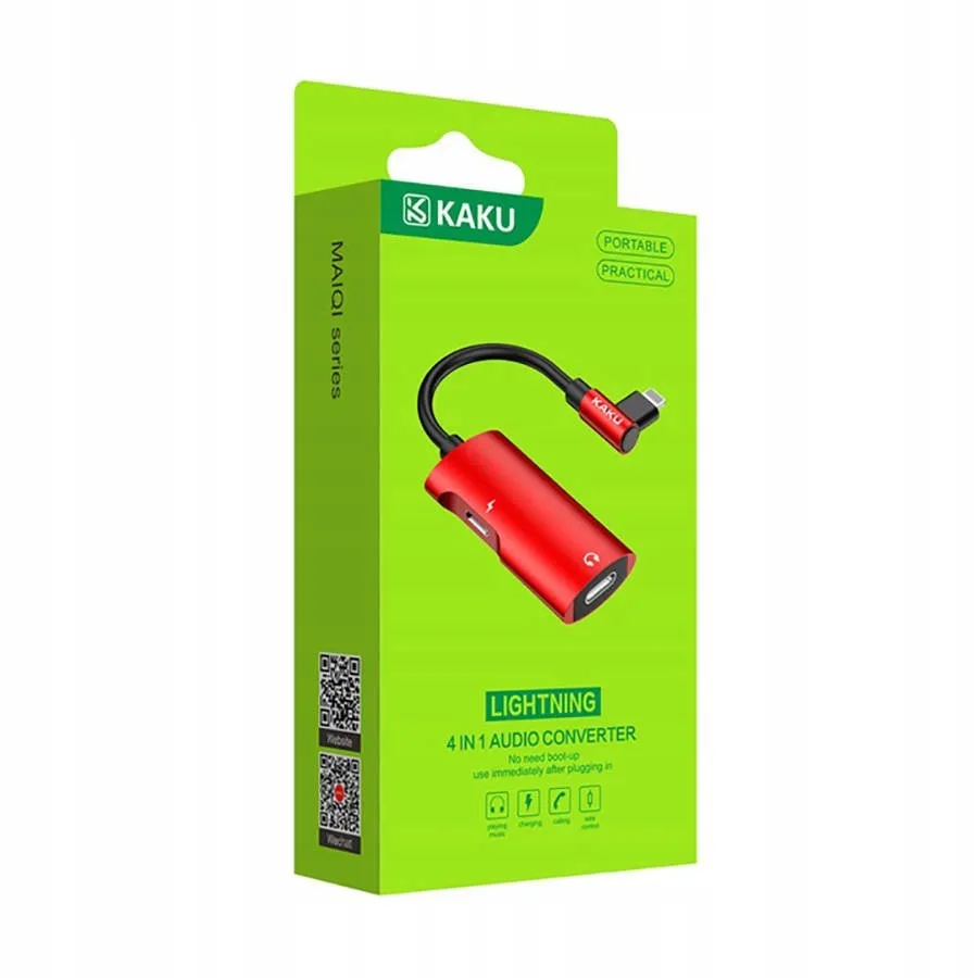 kaku-adapter-4w1-do-sluchawek-iphone-lightning-stan-nowy