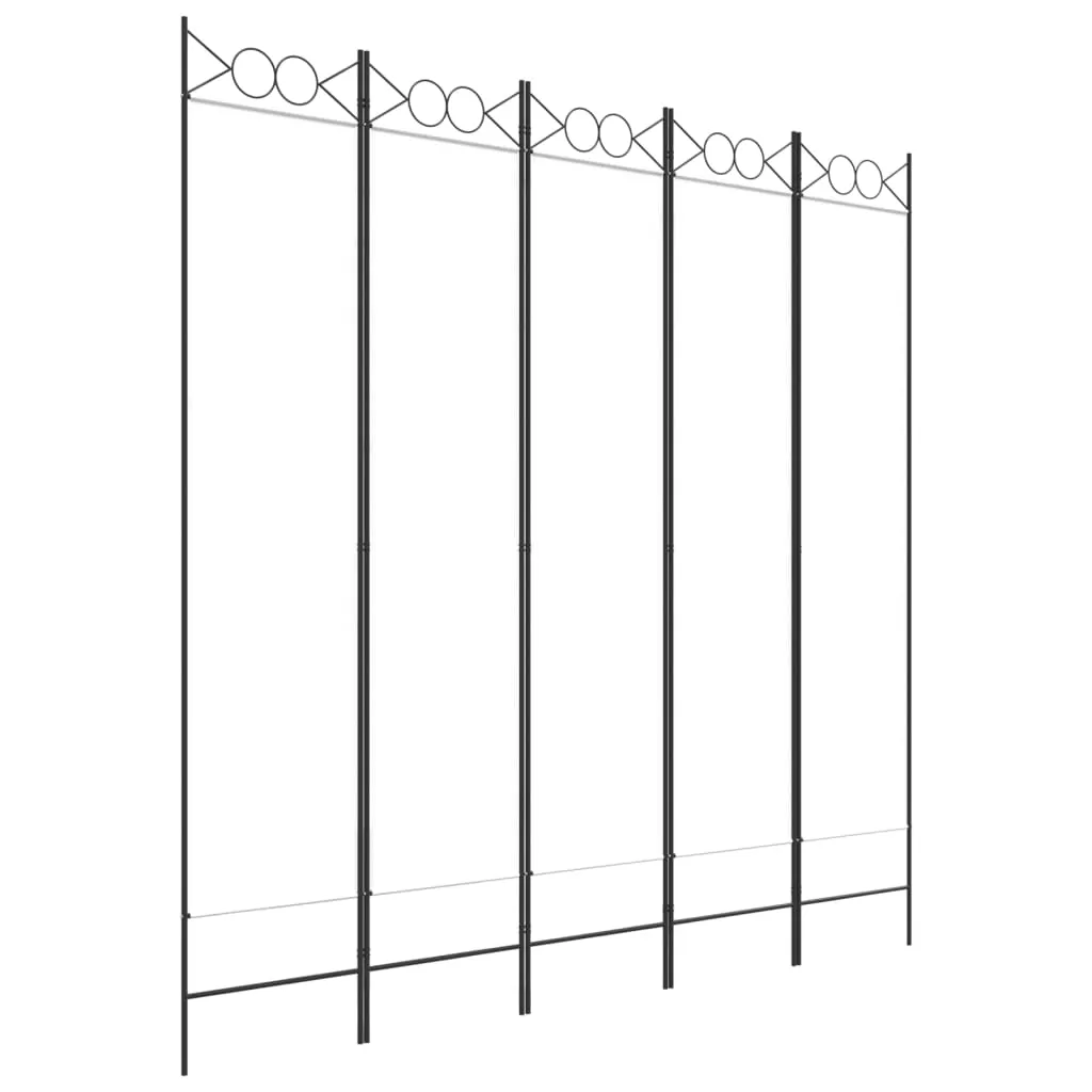 parawan-5-panelowy-bialy-200x200-cm-tkanina