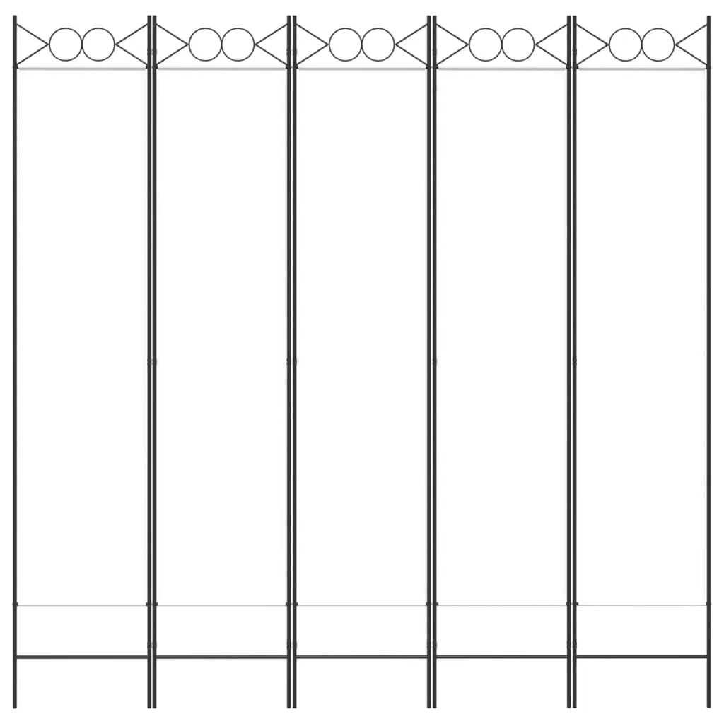parawan-5-panelowy-bialy-200x200-cm-tkanina