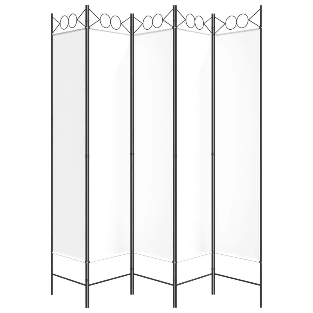 parawan-5-panelowy-bialy-200x200-cm-tkanina