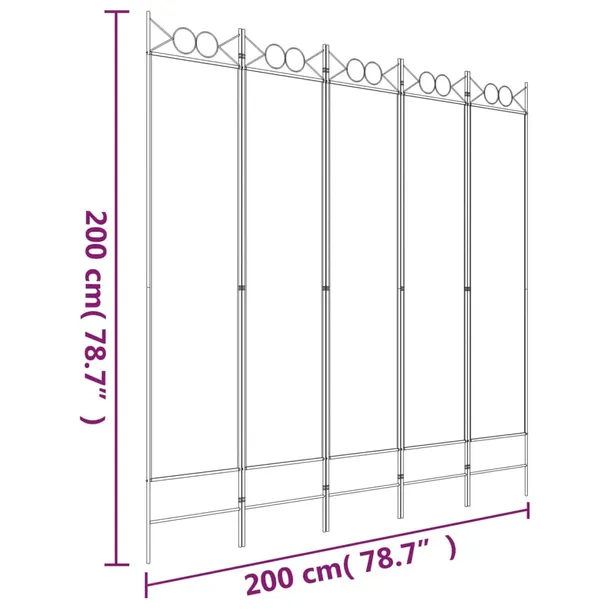 parawan-5-panelowy-bialy-200x200-cm-tkanina