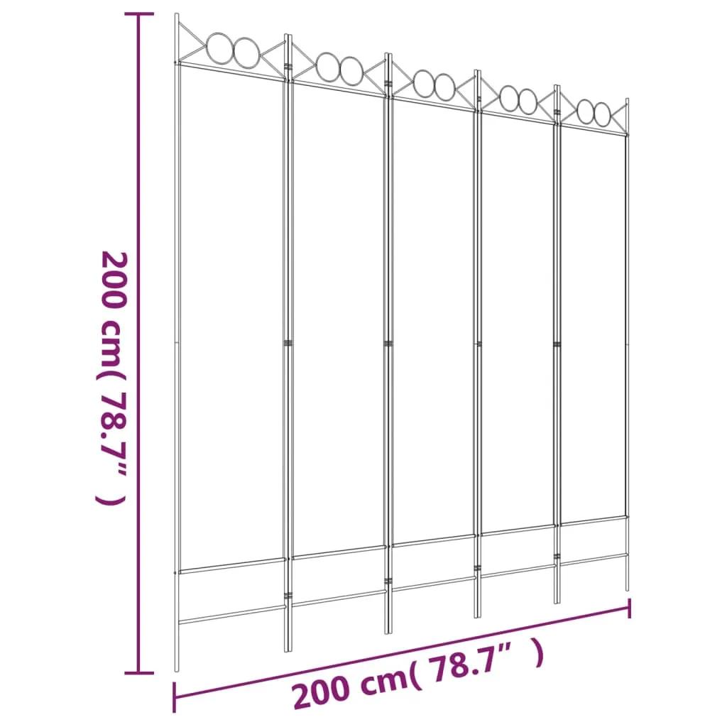parawan-5-panelowy-bialy-200x200-cm-tkanina