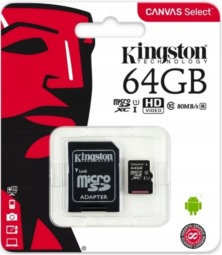karta-microsd-kingston-64-gb-class-10-adapter