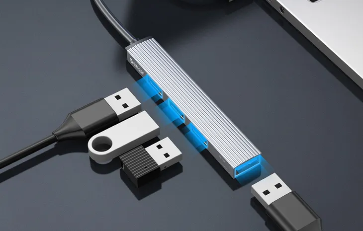 adapter-hub-4x-usb-3-0-orico-liczba-portow-4-stan-nowy