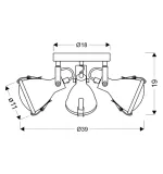 crodo-plafon-3x40w-e14-szary