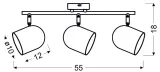 azuro-listwa-3x40w-e27-bialy
