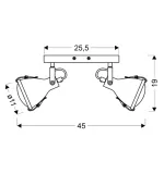 crodo-listwa-2x40w-e14-szary