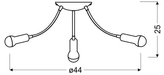 arc-plafon-3x40w-e14-satyna-nikiel
