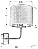 estera-kinkiet-1x40w-e14-chrom
