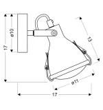 crodo-kinkiet-1x40w-e14-szary