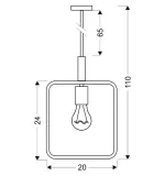 frame-zwis-1x60w-e27-bialy