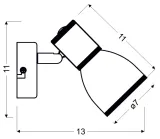 fido-kinkiet-1x40w-e14-bialy-chrom