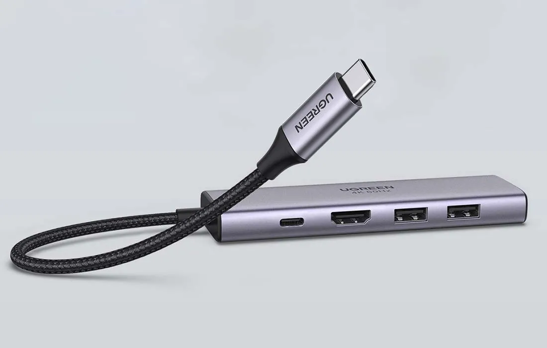 adapter-5w1-ugreen-cm511-hub-usb-c-do-2x-usbhdmi-usb-c-tf-sd-szary