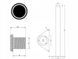 noga-do-stolu-h710-chrom-mat-stan-nowy