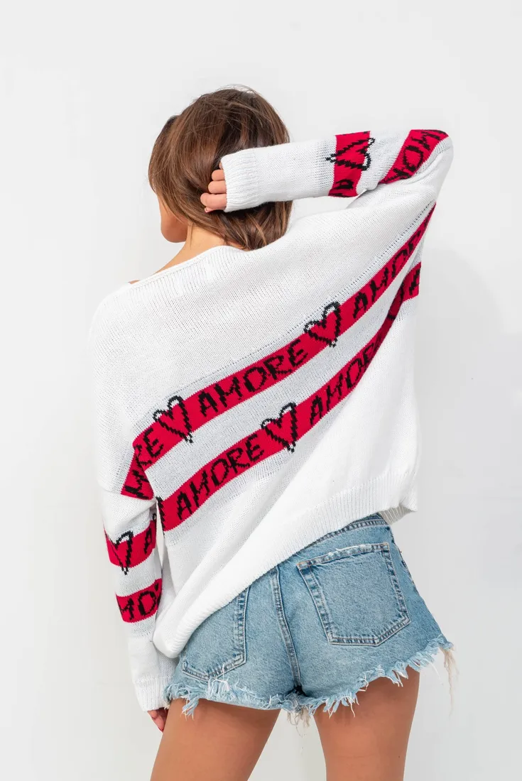 sweter-damski-amore-bialy-czerwony-uni