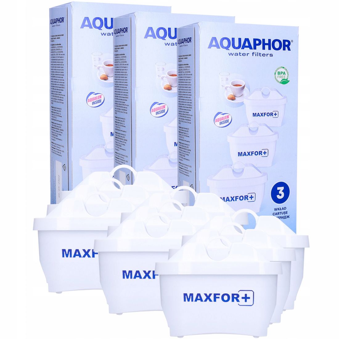 9 Sztuk WkŁad FiltrujĄcy Aquaphor Maxfor B25 6 3 133269485 Erli Pl