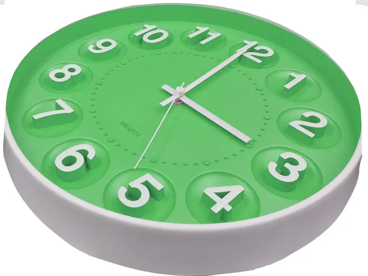 nowoczesny-jasno-zielony-zegar-scienny-z-wypustkami-na-cyfry-duzy-30cm-stan-nowy