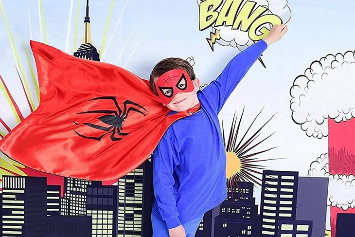 peleryna-z-maska-spiderman-stan-nowy