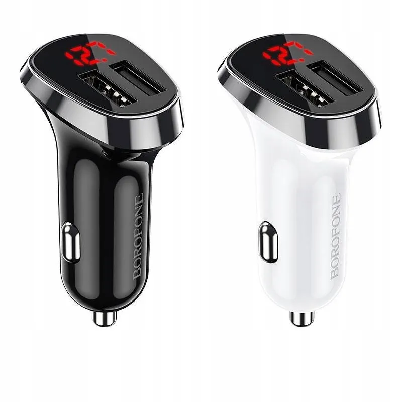 szybka-ladowarka-samochodowa-2xusb-lcd-kabel-micro-stan-nowy