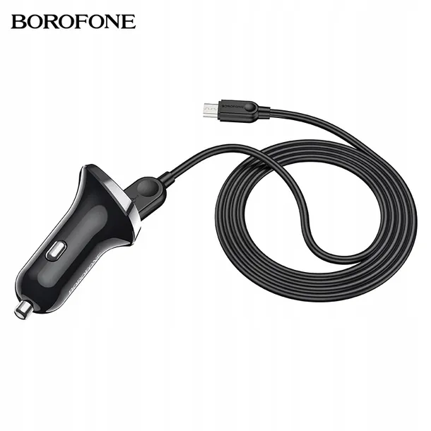 szybka-ladowarka-samochodowa-2xusb-lcd-kabel-micro-stan-nowy-kolor-bialy