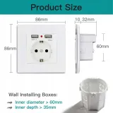 gniazdko-scienne-pradowe-z-2x-portami-usb-stan-nowy