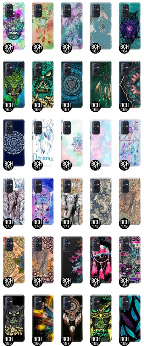 etui-do-oneplus-9-pro-5g-case-boho-leaves-wzory