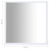 lustro-biale-70x70cm-stan-nowy