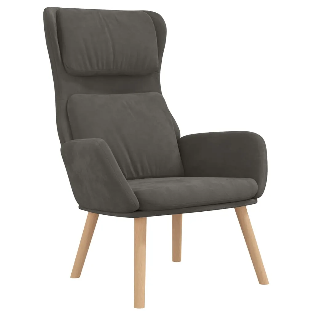 fotel-ciemnoszary-obity-aksamitem
