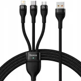 baseus-kabel-przewod-uniwersalny-3w1-usb-c-micro-usb-lightning-100w-120cm-stan-nowy