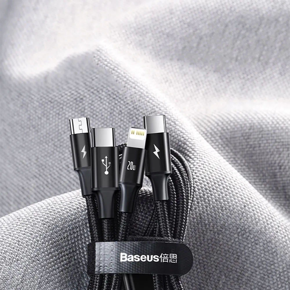 baseus-kabel-przewod-3w1-usb-c-micro-usb-lightning-pd-power-delivery-20w-stan-nowy