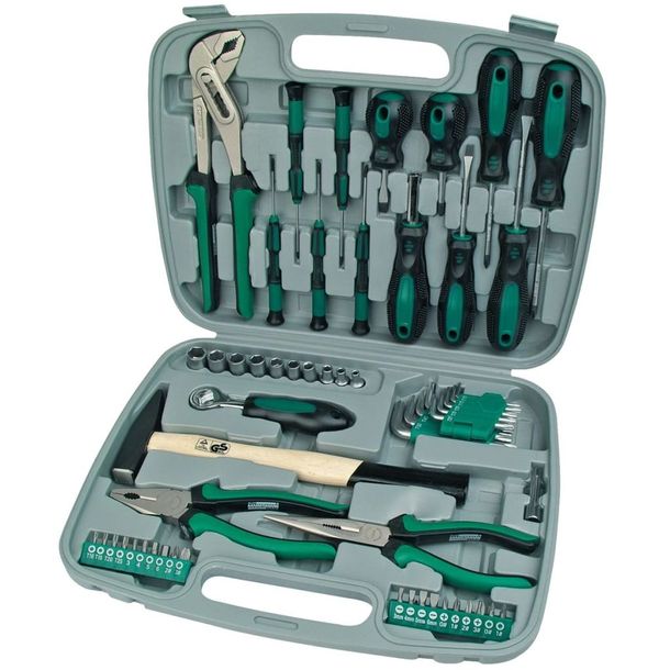 57-częściowy zestaw narzędzi, zielony, 29057