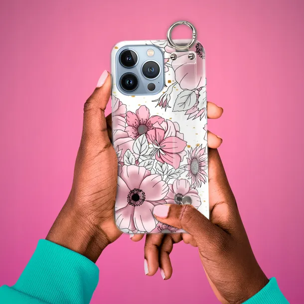 etui-pasek-do-iphone-se2-se3-case-flower-wzory-stan-nowy