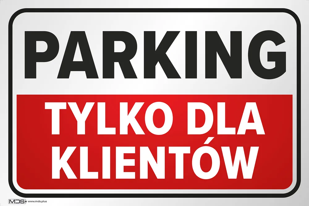 mds-tabliczka-parking-dla-klientow-pcv-20x30-stan-nowy