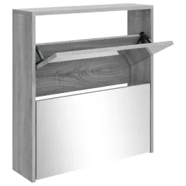 szafka-na-buty-lustro-i-2-szuflady-szary-dab-63x17x67-cm